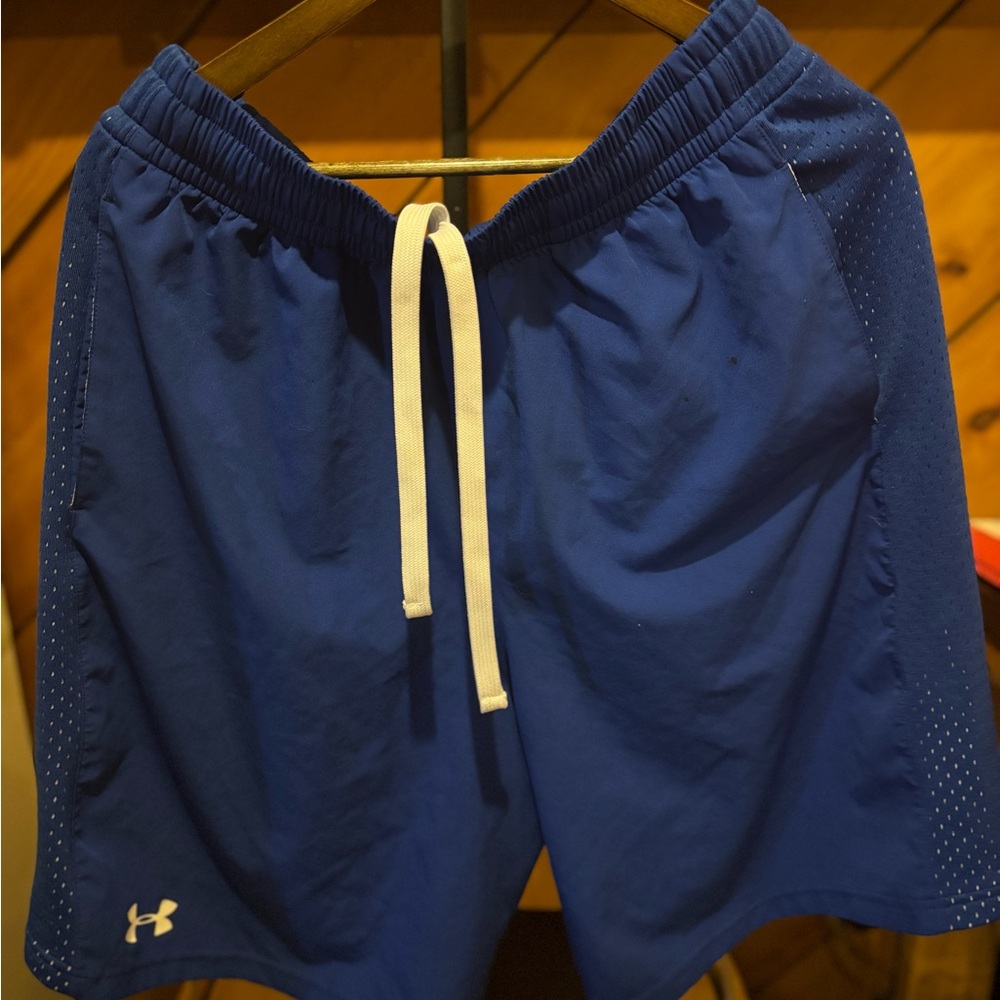 Under Armour Men's Navy Blue Athletic Shorts